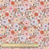 Algodón estampado BRIGITTE Blanco / Multicolor vintage